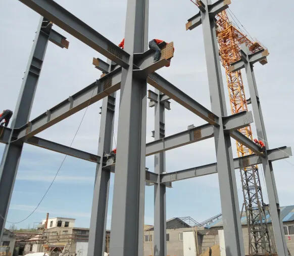 Prefabricated Galvanized Light Construction Steel Structure With Fast Construction