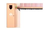 Outdoor Straight Security Car Park Barrier Gate 6 Meter Auto Reverse