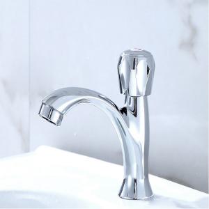 China Zinc Single Cold Water Basin Tap Single Handle Bathroom Basin Faucets wholesale