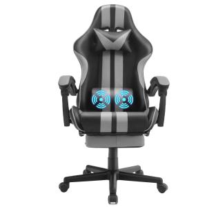China Racing Style Gaming Chair with Footrest Headrest and Lumbar Support Customized Color wholesale