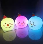 Snowman Silicone Night Lights 20000H Usb Powered Led Touch Desk Lamp 1200mAh