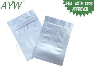 China Small Reclosable Foil Lined Bags Moisture Barrier For Medication Storage wholesale