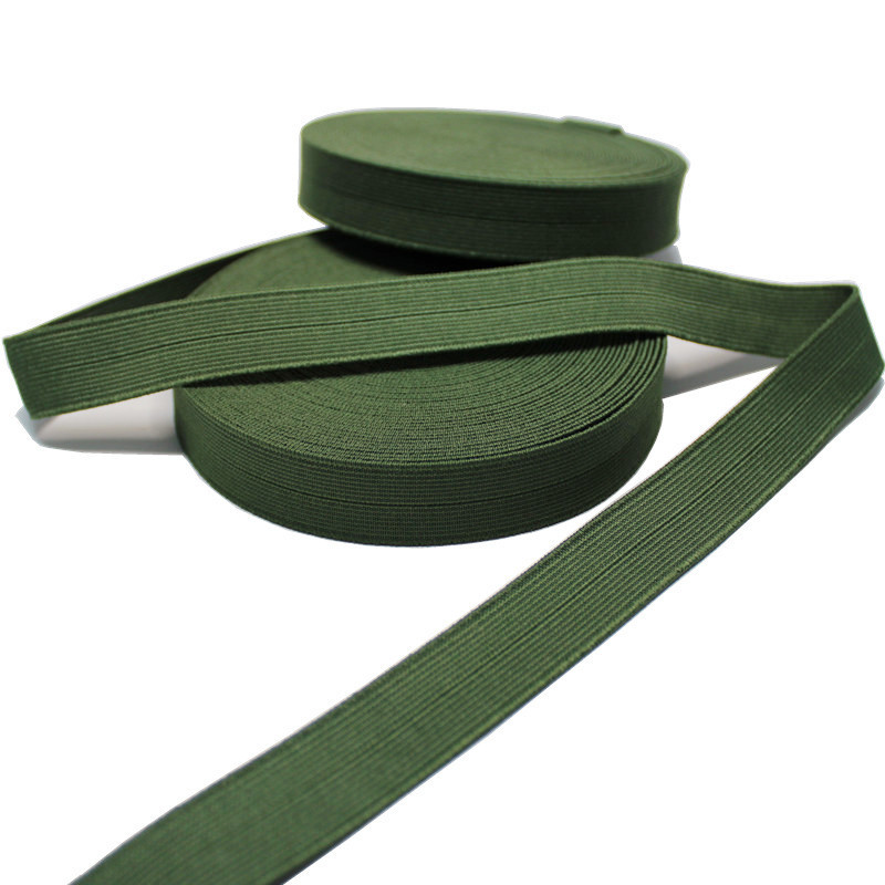 Custom 3/4 Inch Woven Thick Binding FOE Stretch Webbing Fold Over Elastic