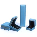 Custom Ring Necklace Bracelet Packaging Box Made of Leather for Wedding Jewelry
