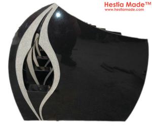China Shanxi Black Granite Sulpture Headstone European Style, American Style on sale