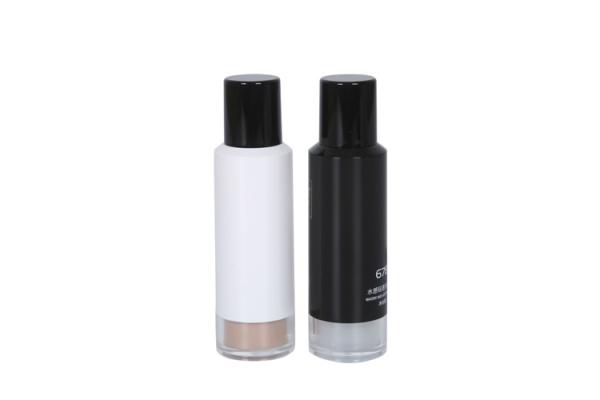 30ml Acrylic Bottle PP Cap / Pump Round shape Foundation Bottle Skin Care