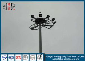 China Conical High Mast Light Pole Q345 ISO9001 Hot Dip Galvanised Light Pole wholesale