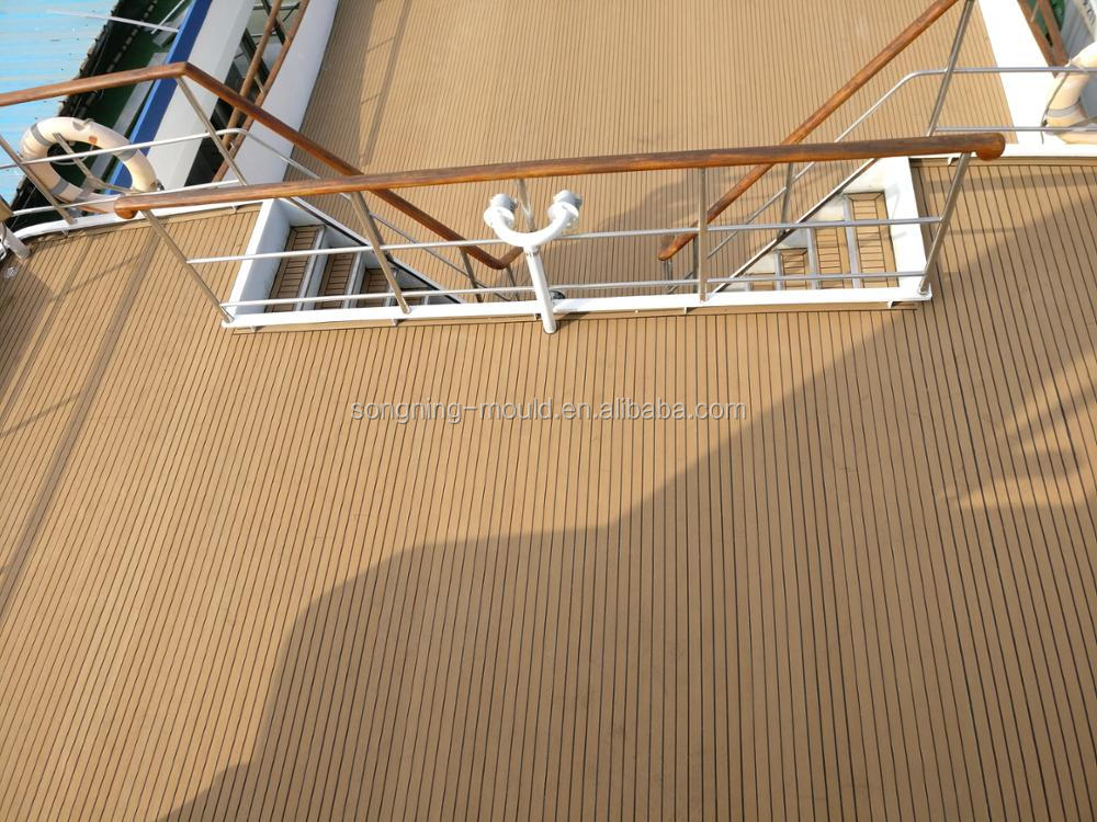 Anti UV Likewood Teak Plastic Synthetic Marine Decking for Yacht Floor Performance