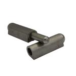 Weld on hinge PH611, material: steel, stainless steel, or aluminium, self color