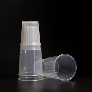 China Round Disposable Plastic Drinking PP Cups Bpa Free With Lid For Boba Tea wholesale