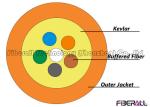 Strength Member 6 Core Fiber Optic Cable Single Mode For Distribution