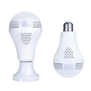 China 360 Degree Angle Wifi Light Bulb Security Camera With Fisheye Lens Panoramic View wholesale