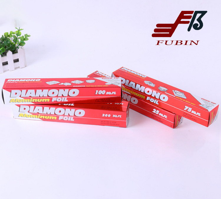 FDA 25 Micron Thickness Household Aluminum Foil Roll