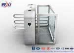 Fingerprint Reader Waist Height Turnstiles Stainless Steel Turnstyle Gate For