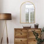 Customized Aluminum Alloy Bathroom Decorative Wall Hanging Mirror in Large Round