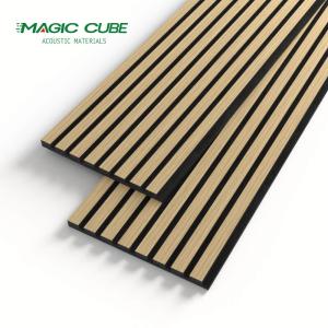 China Modern Sound Absorption Decorative Slatted Wood Veneer Acoustic Panel for Interior Wall and Ceiling wholesale