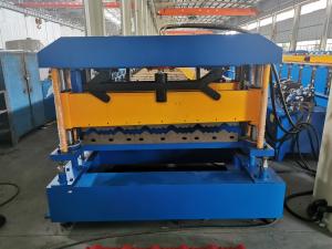 China Roof Steel Roll Forming Machine / Glazed Tile Machine 380v 50hz 3 Phase wholesale