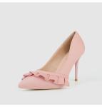 Lace Surface 8cm Bridal Sandals High Heels ODM Pointed Toe Stiletto Heels