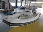 22 Feet Black & Red Inflatable Rib Boat Rib 680 In Fiberglass Hull And Hypalon