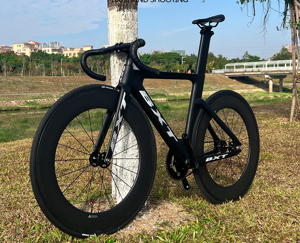 Professional Carbon Fiber Track Bike 700C EPS Technology Fixed Gear Bicycle