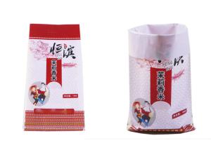 China Double Stitched Rice Packaging Bags Side Gusset Rice Bags Moisture Proof wholesale