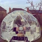 Customized Logo 2.9m Igloo Dome Tent Transparent PVC For Garden House