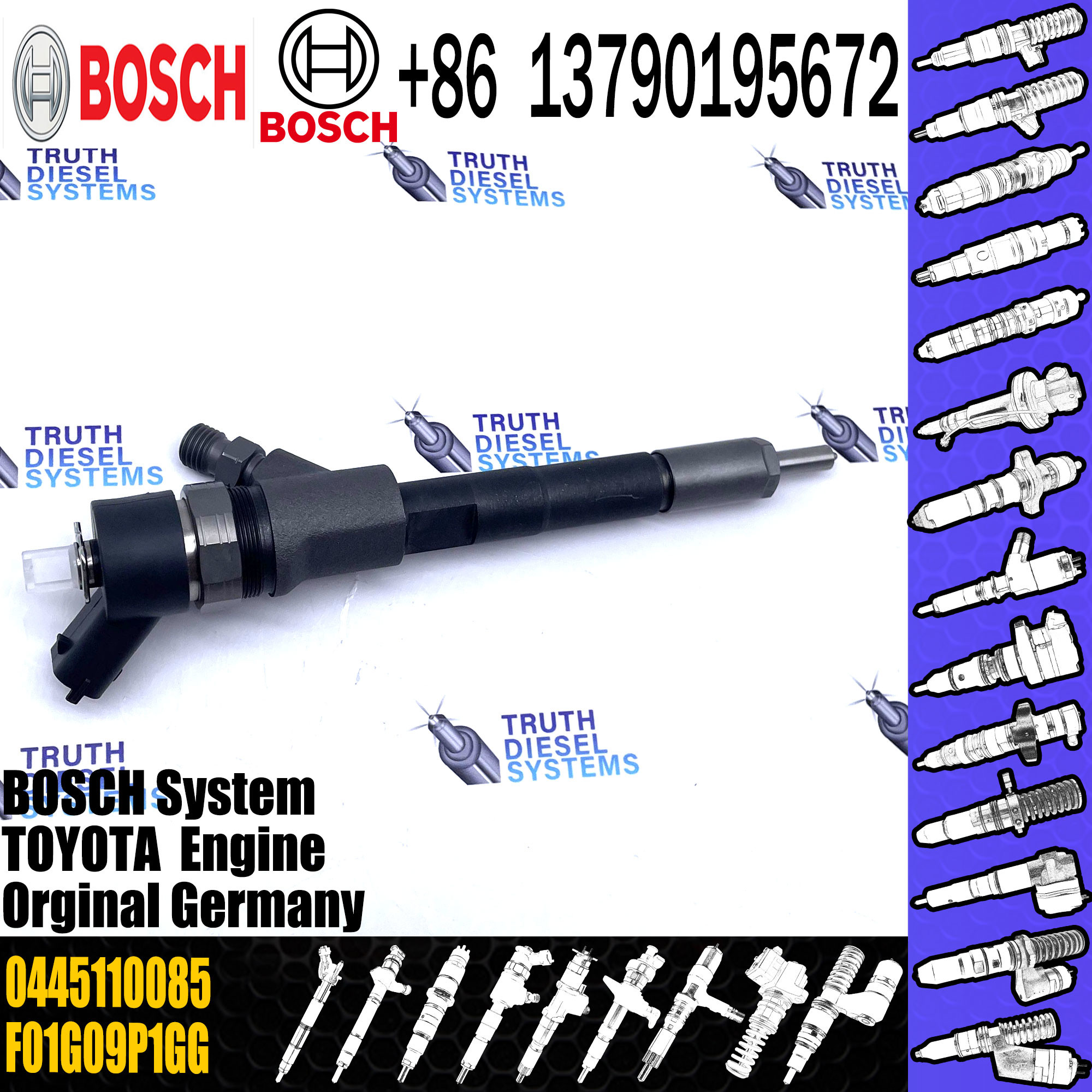 0445110214 BOSCH Diesel Injector 0445110085 Diesel Fuel Injector