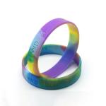 Custom Silicone Wrist Band , Debossed Color Fill in Silicone Wristband with Your
