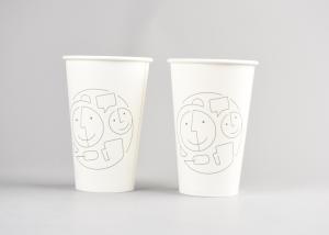 China Custom Printed 16oz Disposable Paper Cups Food Grade With White Color wholesale