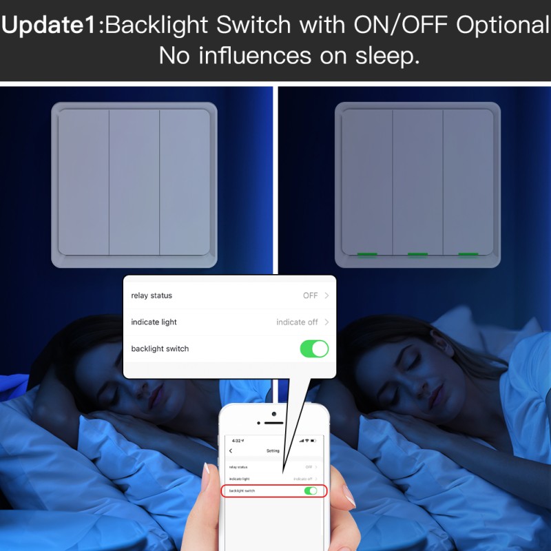 Cheap Smart Switch Work Without Internet Blue tooth Mesh Wireless Remote Control No Wifi Zigbee Required Light Switch Al