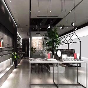China 20mm Thick Optical Shop Display Cabinets Counter MDF Baking Varnish wholesale