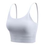 Padded Women High Impact Sports Bra , Antishrink Crop Top Sports Bra High Impact