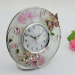 Shinny Gifts Home Decorative Round Shape Desk Clock