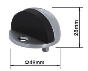 China Polished Stainless Steel 304 Interior Door Stopper Floor Installation wholesale