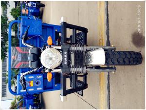 China Heavy Load BLUE 250CC Cargo Tricycle With DOUBLE Hydraulic Dump wholesale