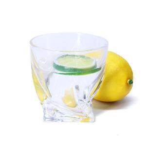China Gold Rimmed clear Old Fashioned Glass Whiskey Cup Single Wall Lead Free wholesale