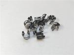 Emboss Button Metal Stamping Parts Single Side Spring Clip For Clutch Fin Spring