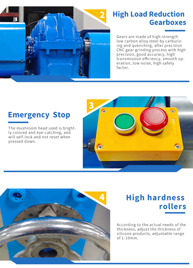 9 Inch Rubber Silicone Milling Mixing Machine for Solid Raw Material