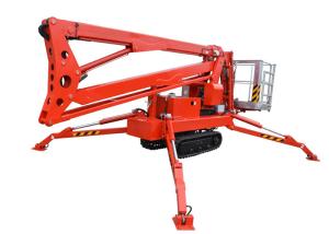 China Wired Remote Control Hydraulic Boom Lift , High Strength Steel Articulating Boom Lift wholesale