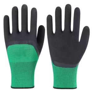 China Nitrile Coated Nylon / Polyester Safety Gloves En388 4131 Standard Safety Hand Work Gloves wholesale