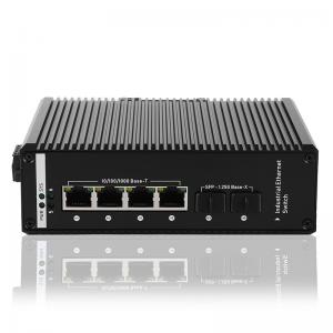 China IEEE 802.3af/At Industrial Network Switch Poe 2 SFP Port 4 POE Port on sale