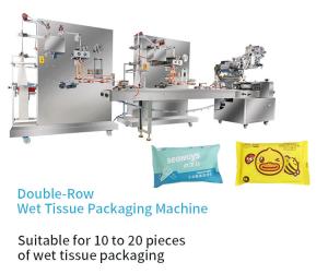 China 2.2KW Wet Wipe Making Machine For Paper Packaging 5-20 Pieces Pack wholesale