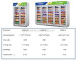 Upright 4 Door Commercial Display Drink Fridge 1000L SS304 Material