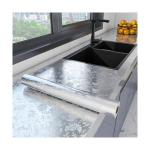 Peel Stick Metallic Wallpaper Aluminum Foil Contact Paper Anti Oil Kitchen