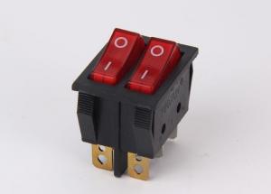 China 6 Pins Boat Rocker Switch , T110 Lighted Rocker Switch 50000 Cycles Electrical Life on sale