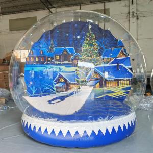 China Custom Transparent Inflatable Human Size Snow Globe Inflatable Snow Globe Photo Booth For Decoration on sale