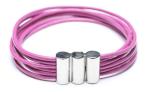 Leather Bracelet, Stainless Steel Clasp, 8 Inches