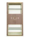 Dining Room Wooden Cupboard Storage Display Glass Cabinet