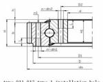 Slewing bearings Single-row 4 Point Contact Ball Slewing Ring Bearing 011.30.800