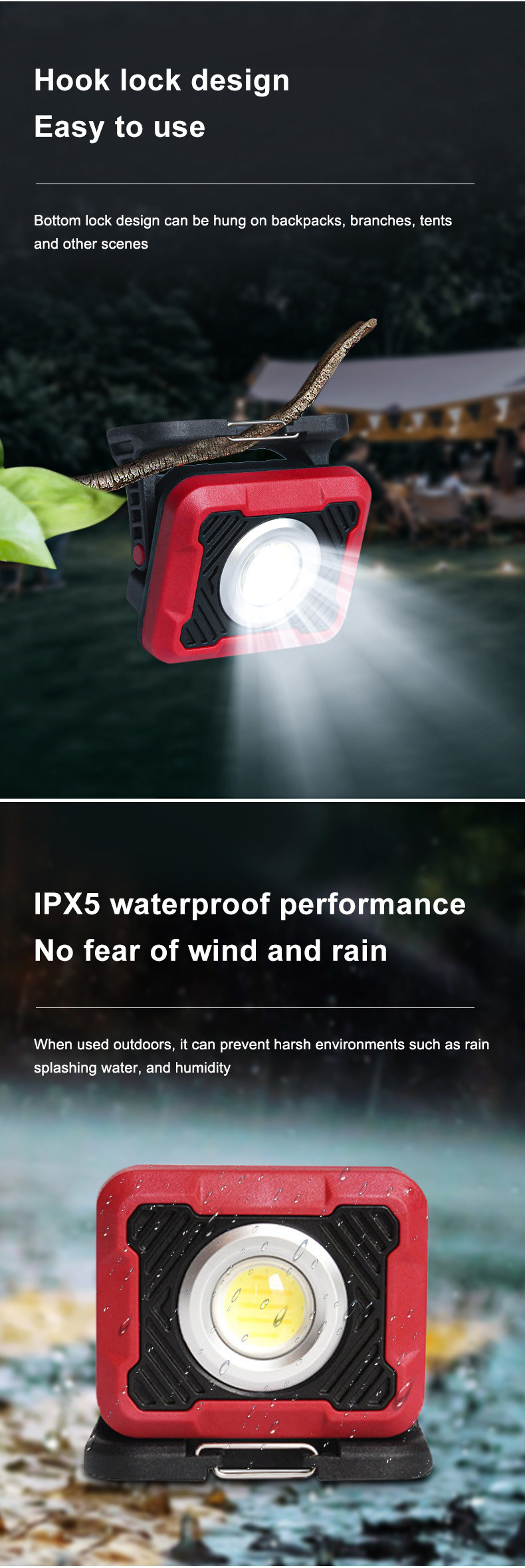 Super Bright Portable Survival Led Camping Light High Power 15w Lamp For Outdoor